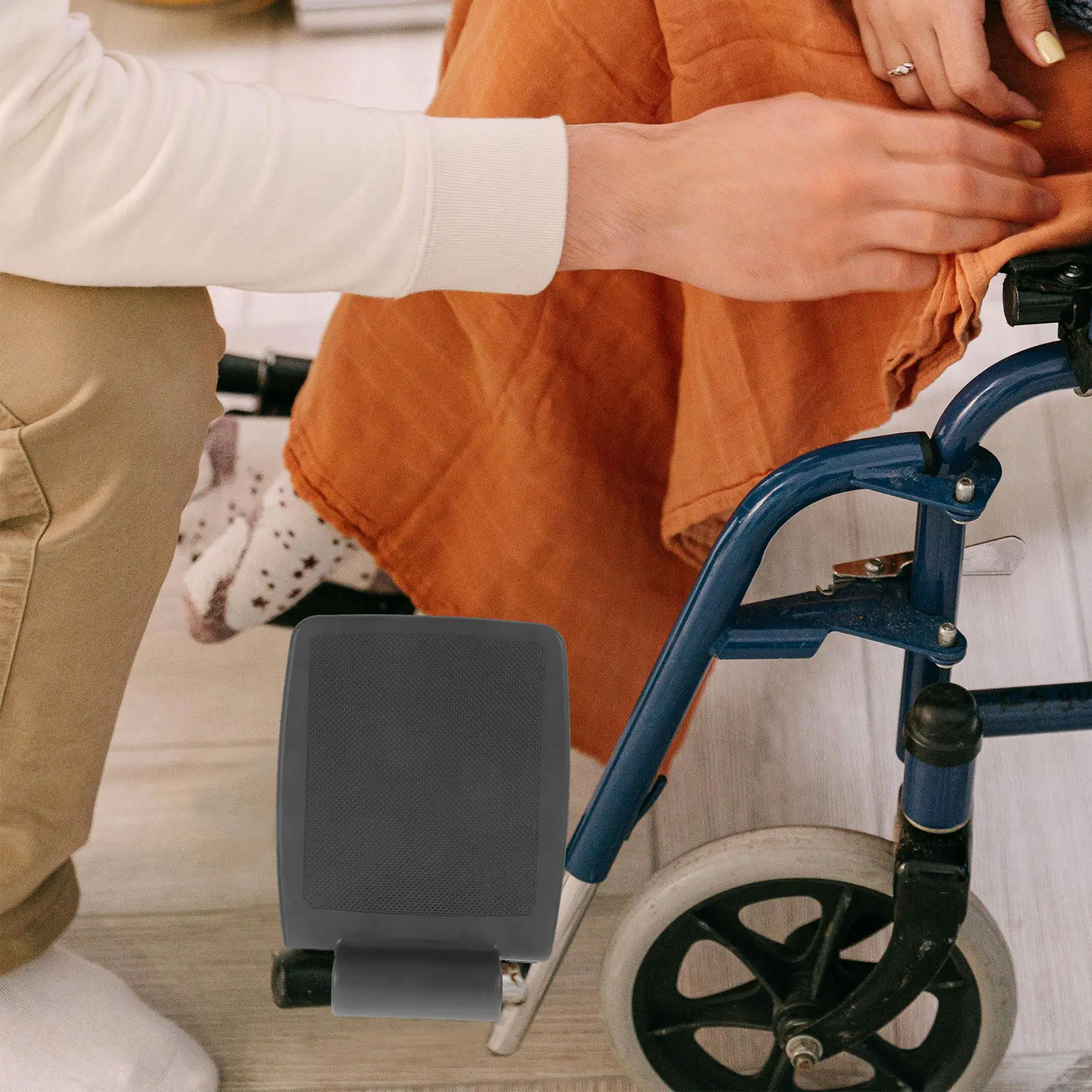 Repose-pieds universel pour fauteuil roulant, 2 pièces, repose-jambes de sécurité pour personnes âgées, plaque de sécurité stable et robuste, pièce de rechange pour fauteuil roulant