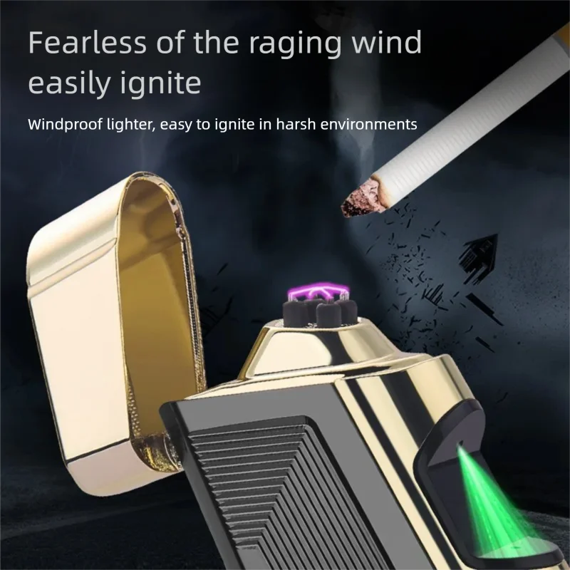 Double Arc, Charging, Windproof, USB, Personality, Creativity, Cigarette Lighter, New Gift, Smoking Accessories, Lighter