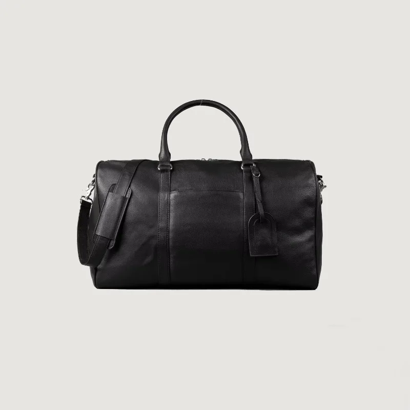 Men's Leather Duffel Bag Outdoor Gym Travel Bag Durable Leather Duffel Bag, Comfortable To Carry Design