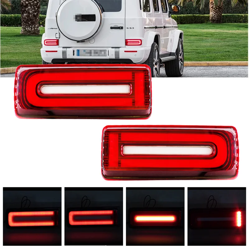 Tail Lights for Mercedes-Benz W463 G Class G500 G550 G55 G63 AMG 1990-2018 Driving Brake Reverse Fog Dynamic Turn Signal Lamp