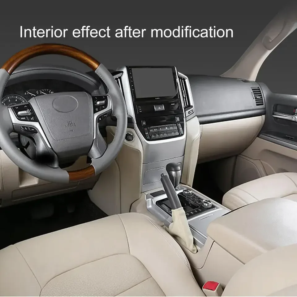 

PP Interior Kit for Lc200 2008-2015 Upgrade 2020 Interior Touch Screen Steering Wheel Gear Panel Radio Air Outlet