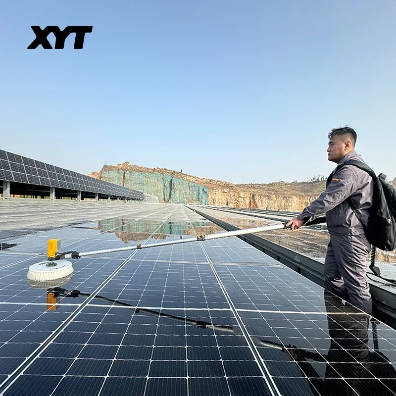 XYT Solar Panel Cleaning Brush Single Head Solar Panels Washing Machine Equipment
