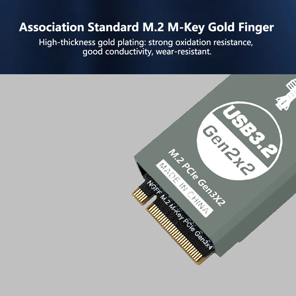 

Адаптер M.2 NVMe на Type-E, карта расширения USB 3.2 20G, M.2 M-Key на Type-E, совместимая с Windows 8/10