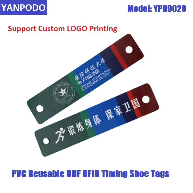 YANPODO UHF RFID Long Read Range 10cm-5m PVC Waterproof Reusable Shoe Tags U9 Chip for Triathlon Marathon Riding Timing System