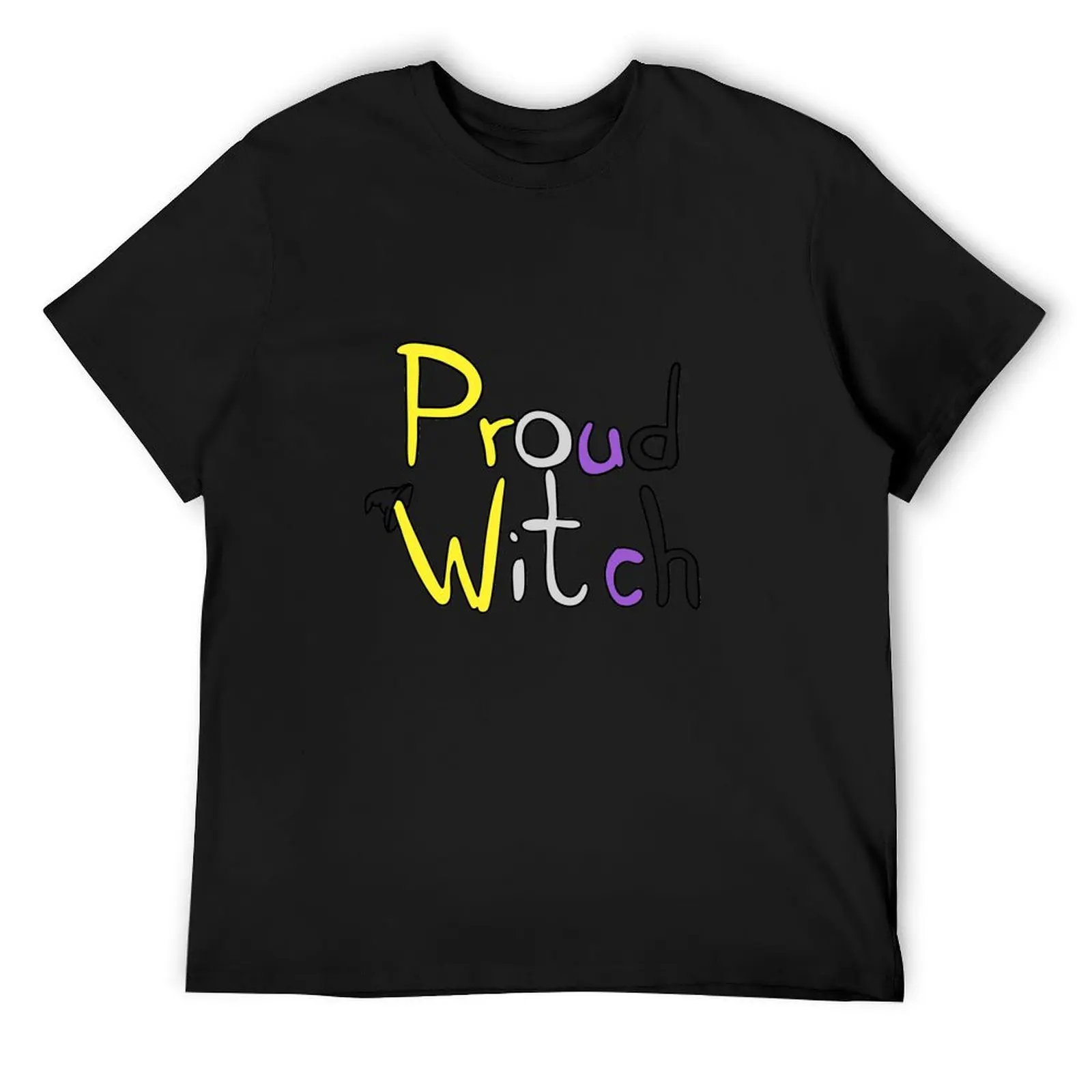 

Proud Witch Non-Binary variation 2 T-Shirt valentines clothes Funny t-shirts mens t shirts casual stylish