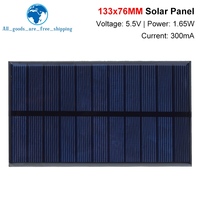 Smart Electronics Solar Panel 5.5V 300MA 1.65W DIY Small Solar Panel for Cellular Phone Charger Home Light Toy etc Solar Cell