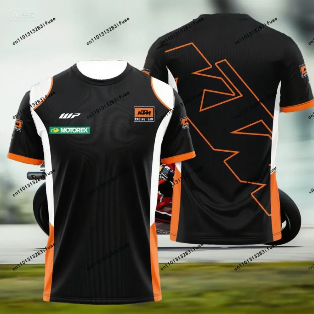 

KTM Men's Crew Neck T-Shirt 2025 Quick Dry Lightweight Sports Leisure Short Sleeve Cycling Comfort Short Sleeve Oversized