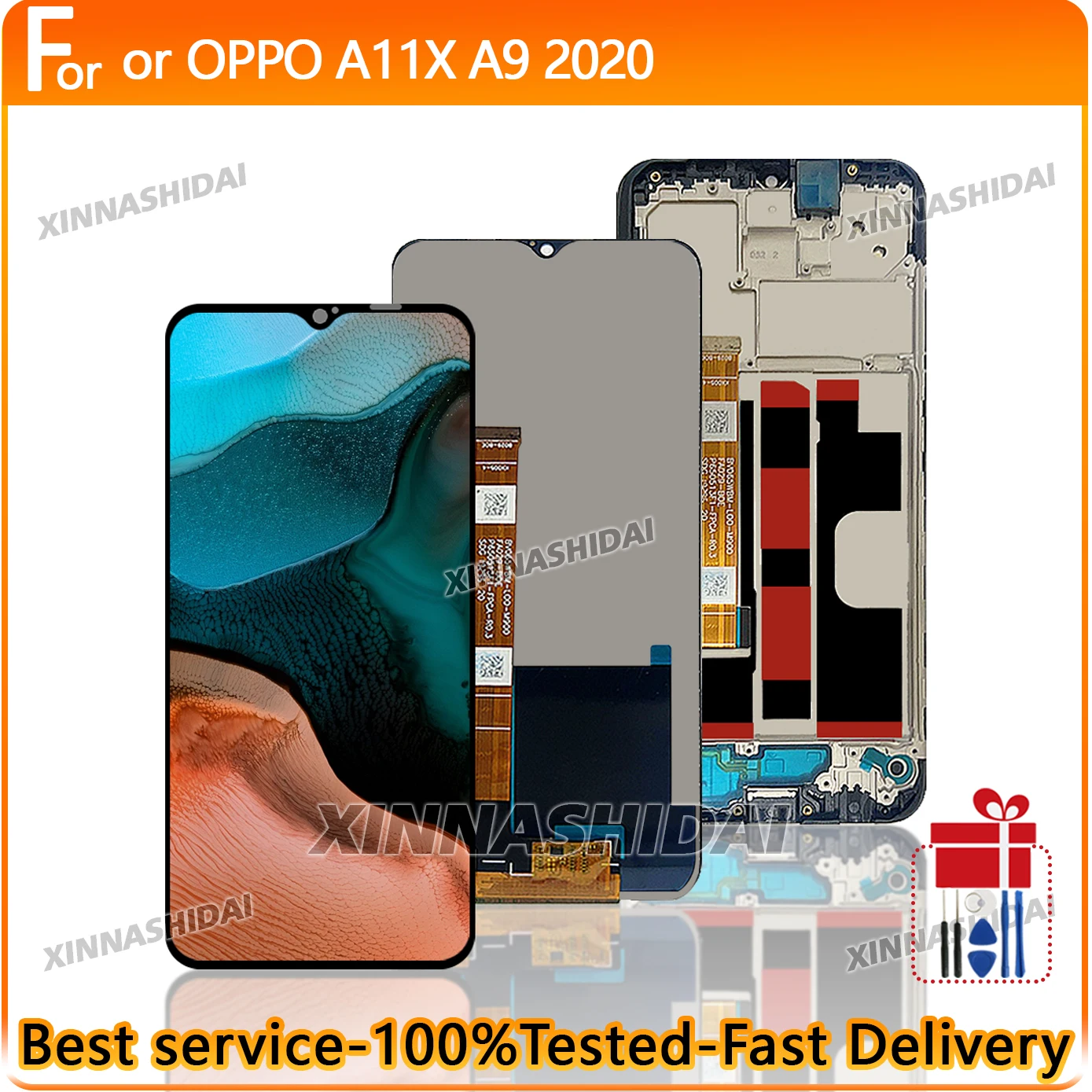 AAA + TFT LCD Für Oppo A11X A9 2020 LCD Display Bildschirm ersatz Digitizer Montage mit Rahmen