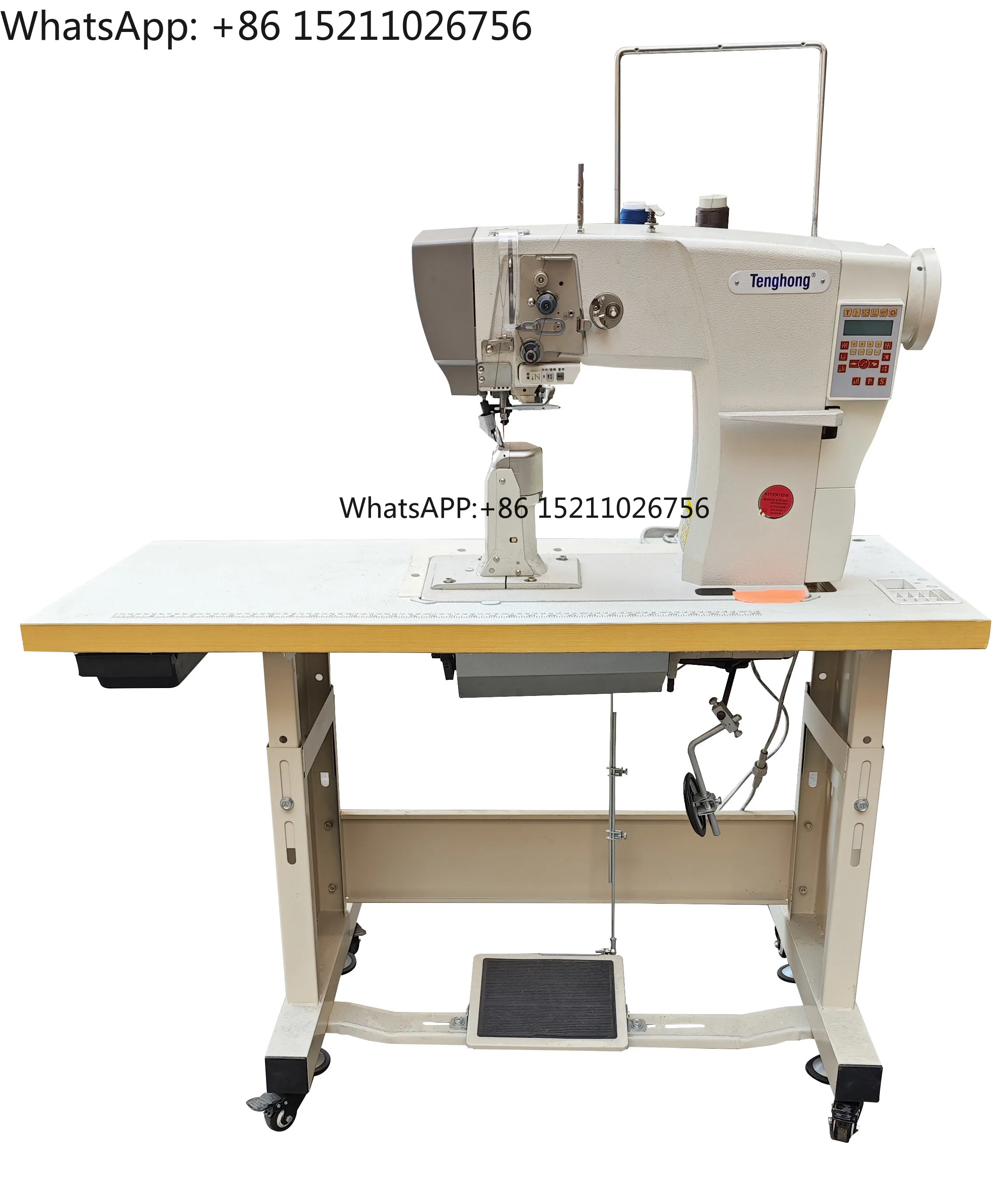 Single - Manual Feed Lockstitch Formation Industrial Roller Sewing Machine for Overalls New Condition Computer Operated