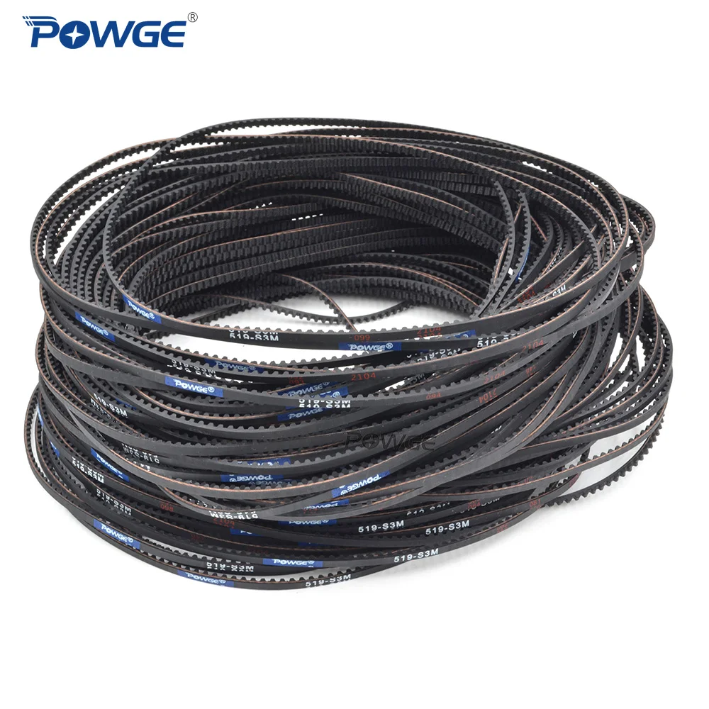 POWGE WRC Car Racing Sakura D4 D3 S3M-255/351/411/447/507/510/513/516/519/522/540/552/750mm Front Timing Belt Drift Racing car