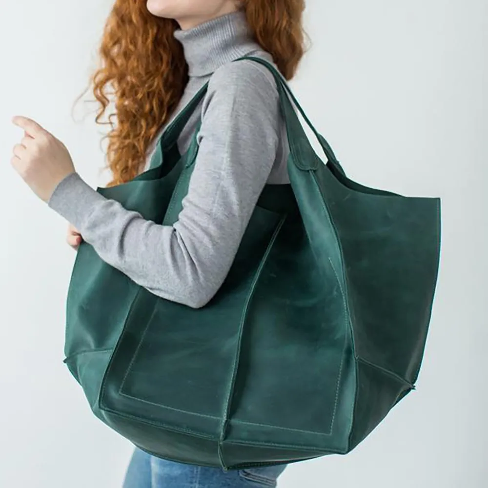 Bolsos de un solo hombro para mujer, bolso de mano de cuero suave, bolso de viaje grande de PU, bolsos finos para mujer