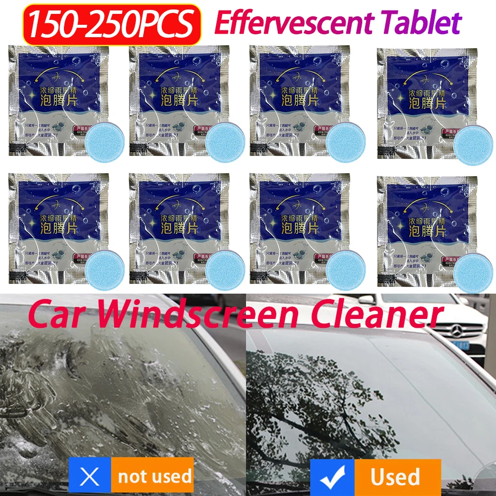 Solid Cleaner Car Windscreen Cleaner Effervescent Tablet Auto Wiper Glass Solid Cleaning Concentrated Tablets Detergent