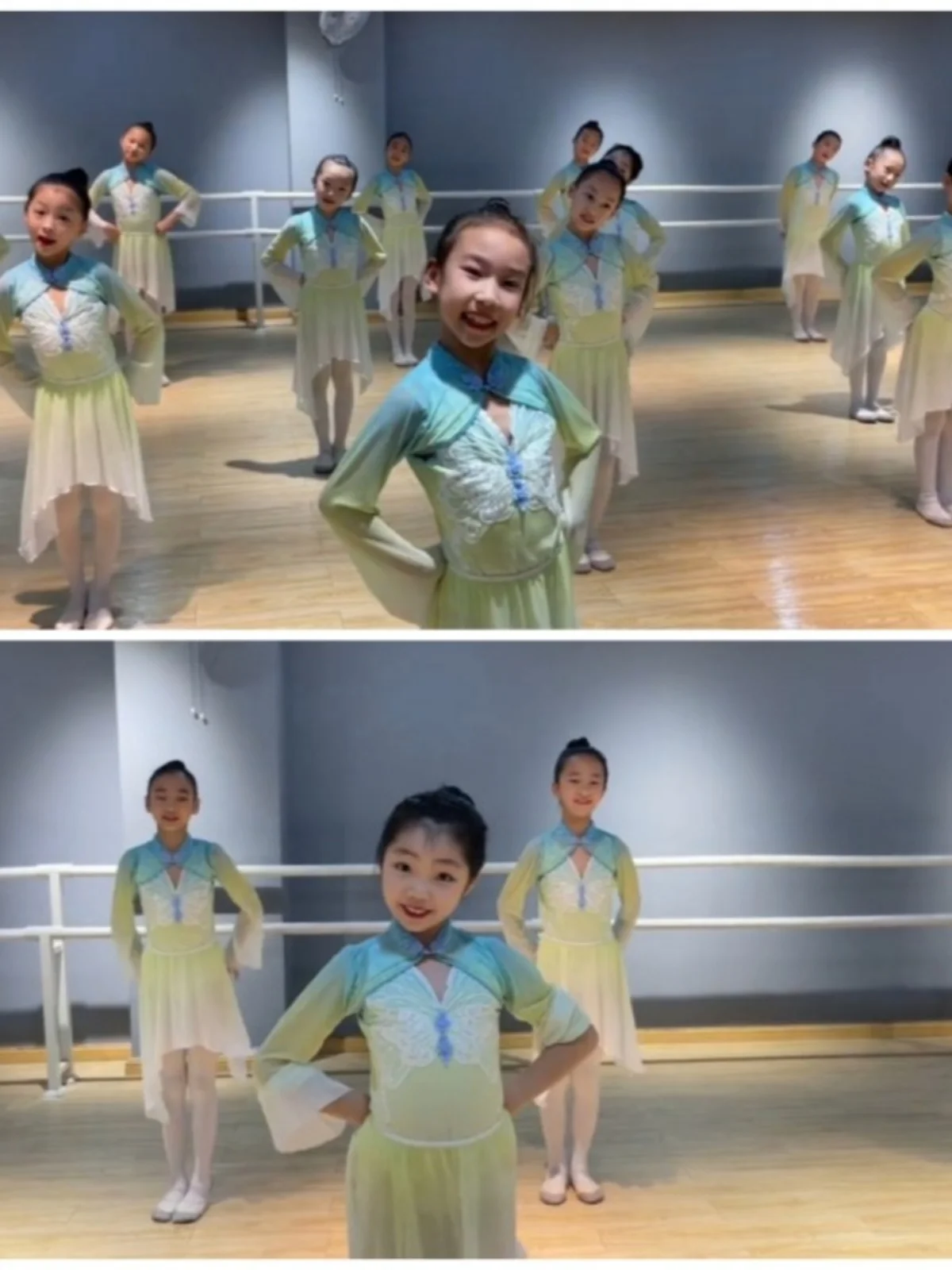 

Classical Dance Costume Children's Girl Fairy Tale Lotus Picking Ancient Style Performance Outfit Polyester Ethnic Stage Costume