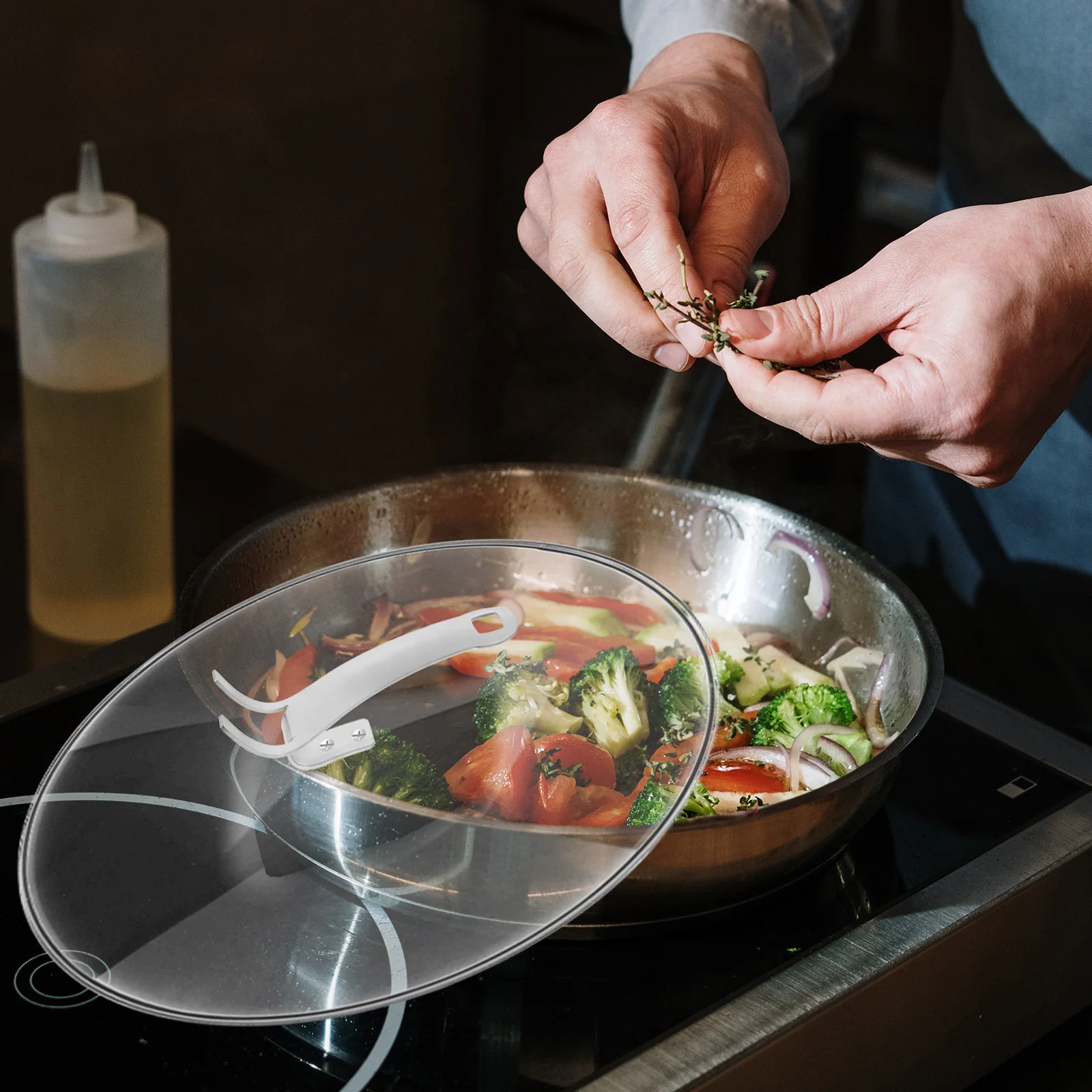 

Universal Pot Lid Handle Stainless Steel Dual-Hole Design Replacement Cookware Grip Kitchen Pan Covering Stand Pot Lid