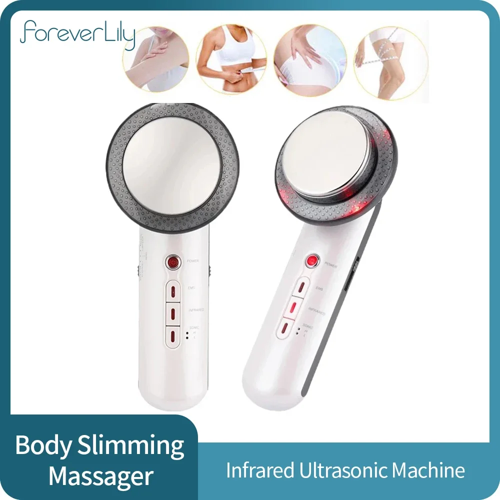 Face Lifting Galvanic Infrared Ultrasonic Body Massage Cellulite Device Ultrasound Slimming Fat Burner Cavitation Beauty Machine