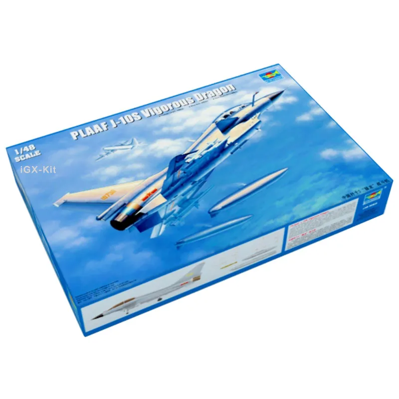 Trumpeter 02842 1/48 PLAAF J10 J0S J-10S Vigorous Fighter Aircraft Plane Plastic Assembly Model Building Kit Military Toy Gift