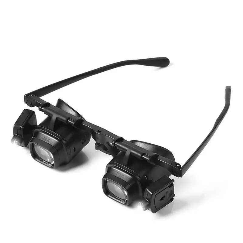 

-[A51I Digital]Magnifying Glasses Acrylic Lenses Led Large Field Of View Head Mount Magnifying Glass For Electronics Watch Repai