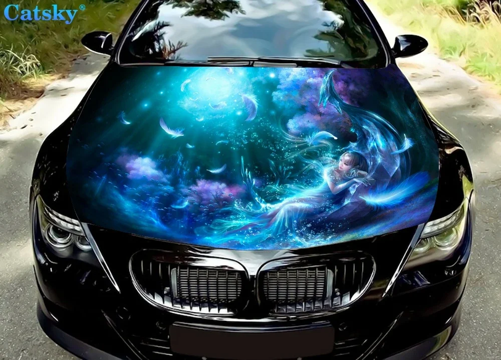 

Пернатые мечты, виниловые наклейки на капот автомобиля, виниловая пленка, наклейки на крышку двигателя, автомобильные аксессуары, защита капота автомобиля