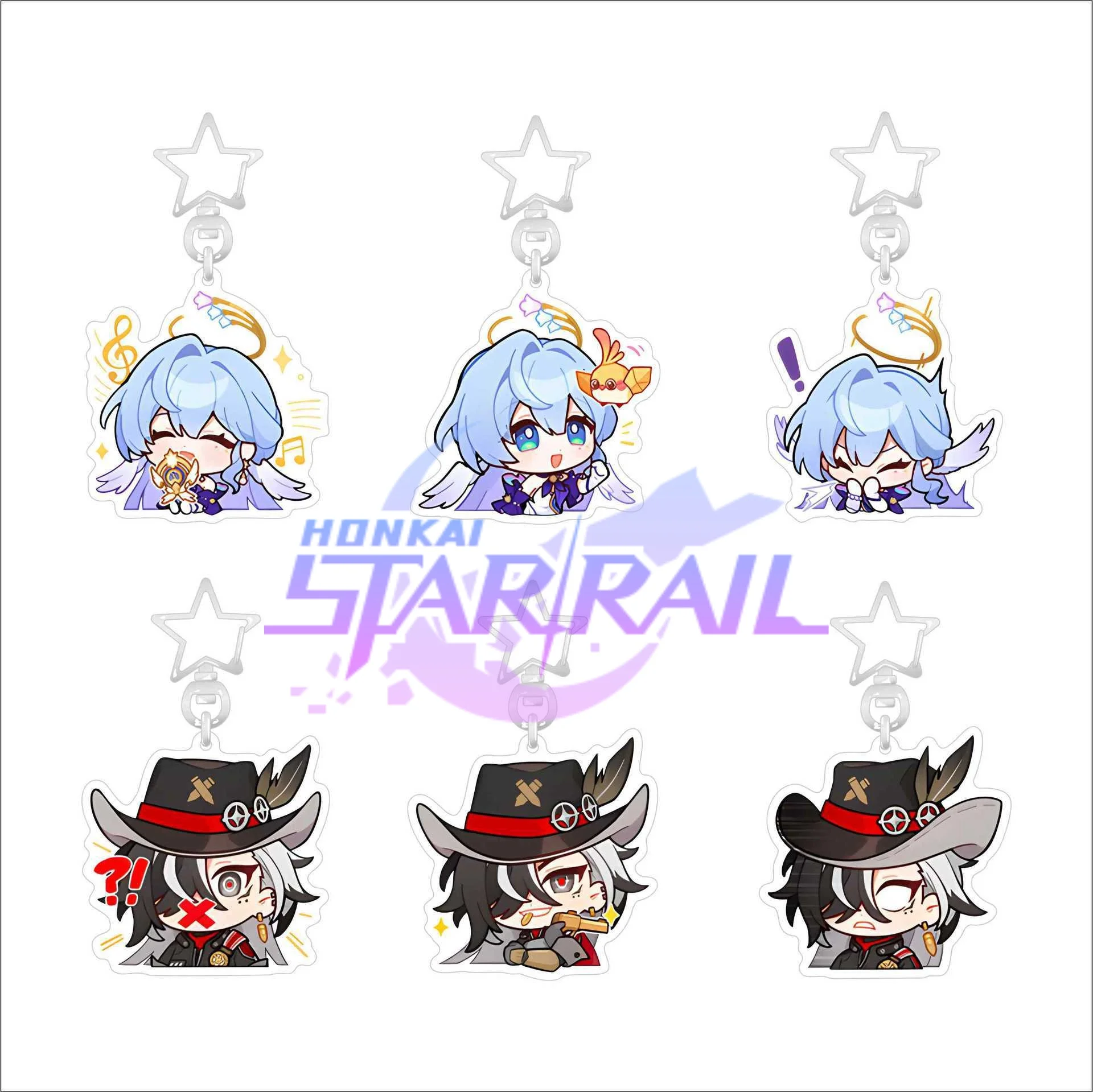 Nuovo Honkai: Star Rail Robin Boothill portachiavi simpatico cartone animato Anime ciondolo portachiavi zaino accessori per gioielli regalo distintivo del gioco