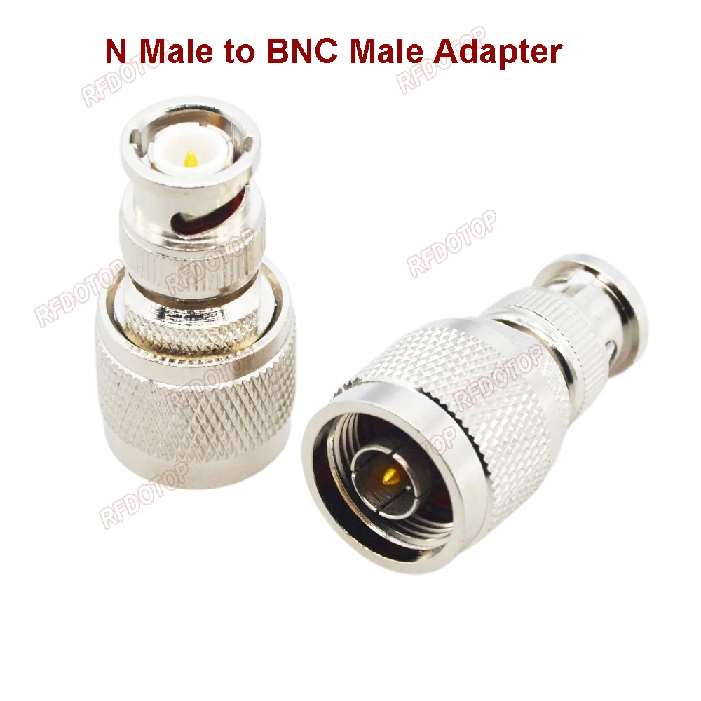 RFDOTOP 1 PCS Q9 BNC to N Adapter RF Connectors Straight N Male to BNC Male Adapter Coaxial Adapter Kit 50 Ohm