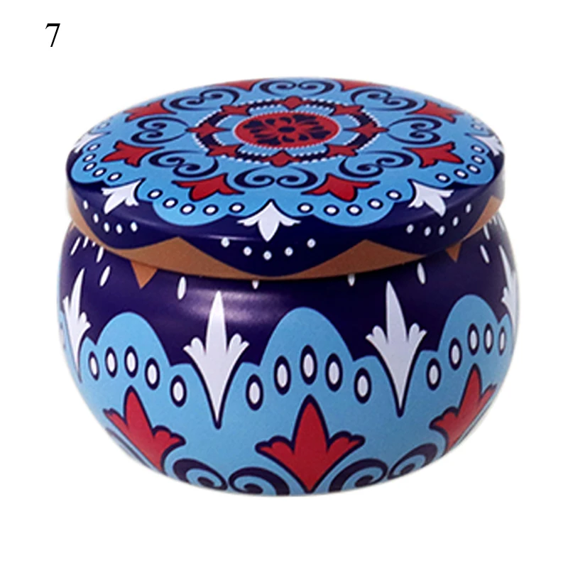 Christmas Metal Tin Jars Coffee Tea Spice Candy Jewelry Storage Case Aromatherapy Jar Candle Making Containers Decorations Boxes