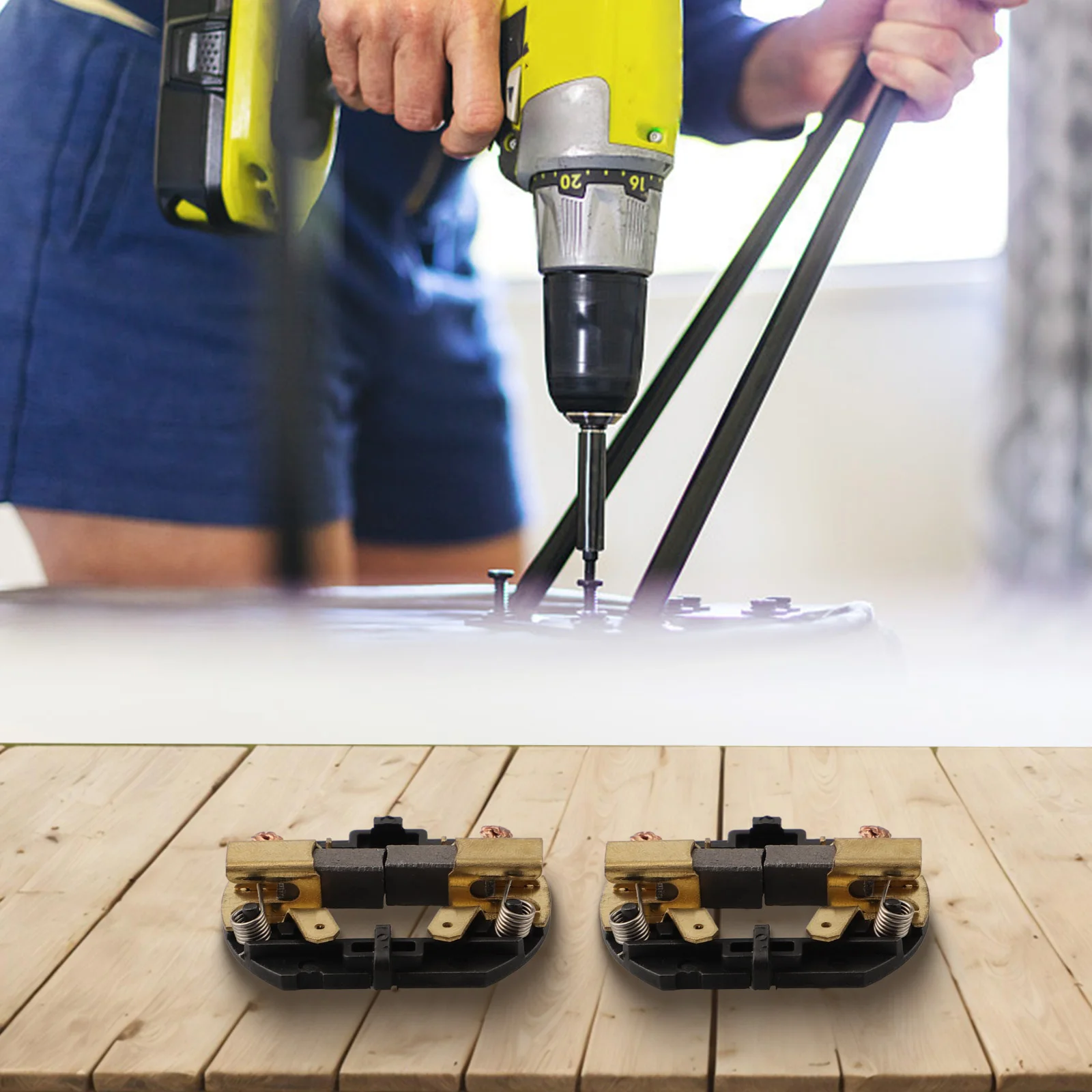 

Carbon Brush Holder With Brushes Cordless Drills Reliable Carbon Brush Brushes for DCD730 DCD735 DCD780 DCD785 Pack of 2