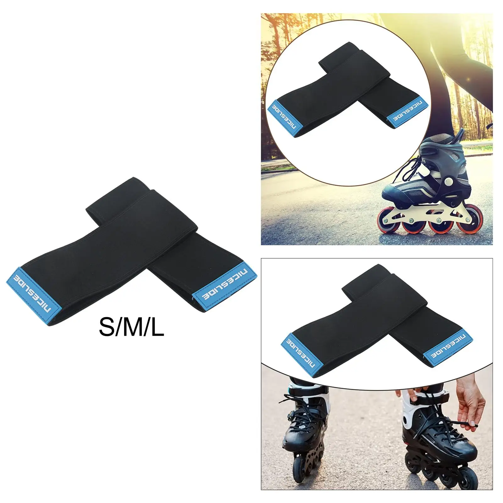 2x Skate Boot Covers Men Women Portable Lightweight Accessories Elastic Protector for Roller Skates Equipment