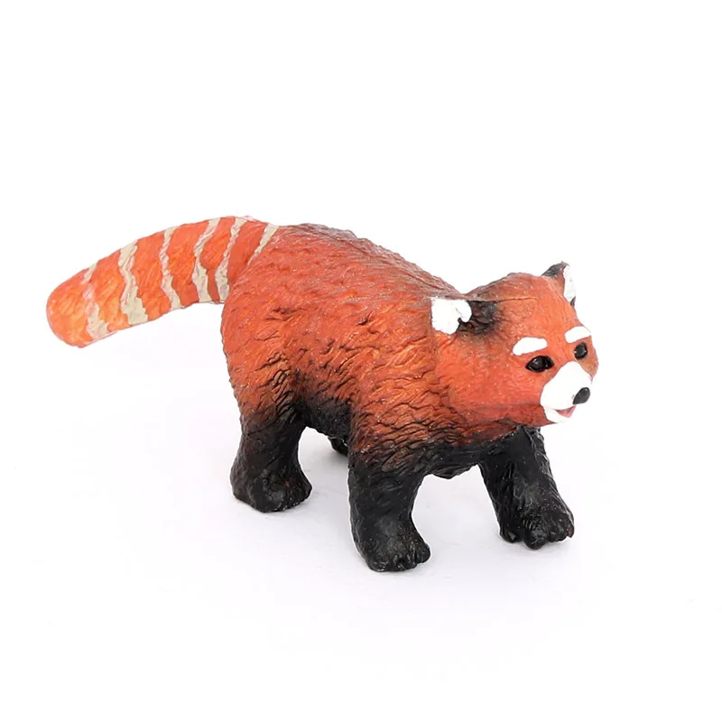 Cross-border simulation animal model, red panda, red panda, golden dog, plastic toy cognition, landscape ornament