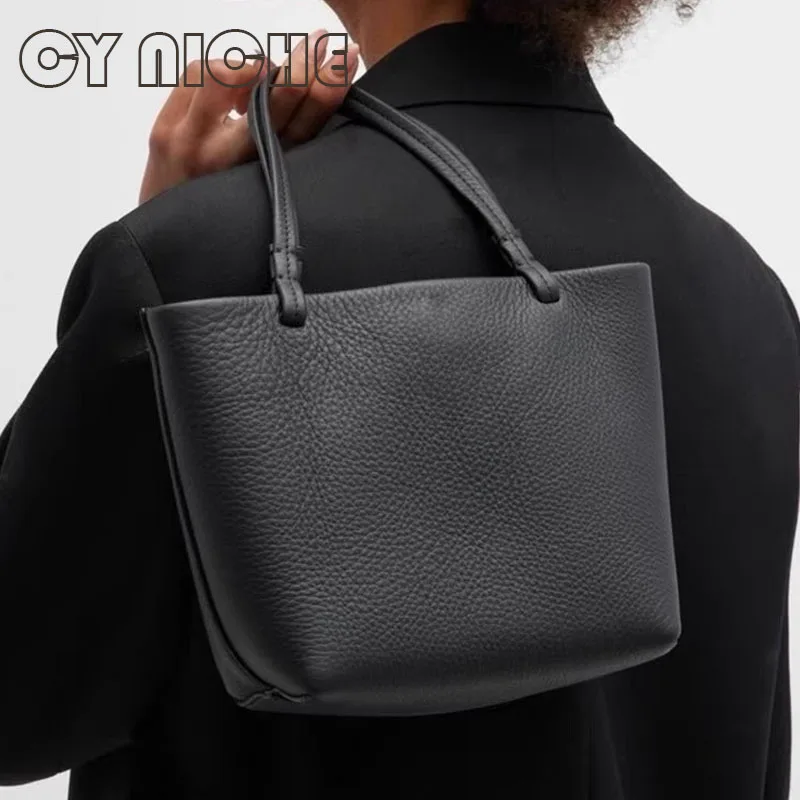 

CY NICHE 2024 New Women's Bucket Bag Leather Handbag Soft Casual Tote Bag Classic Luxury Design Basket Bag Crossbody Bag