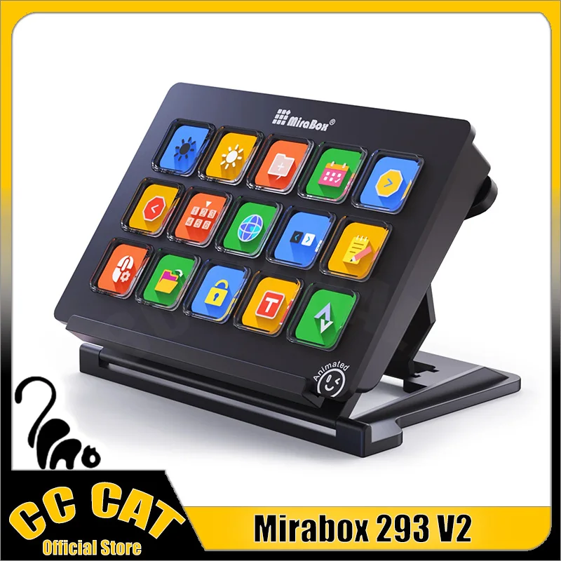 

Mirabox 293 V3 Stream Deck клавиатура визуальный экран макро ЖК-кнопка программирования индивидуальные аксессуары для визуального подсветки для офиса