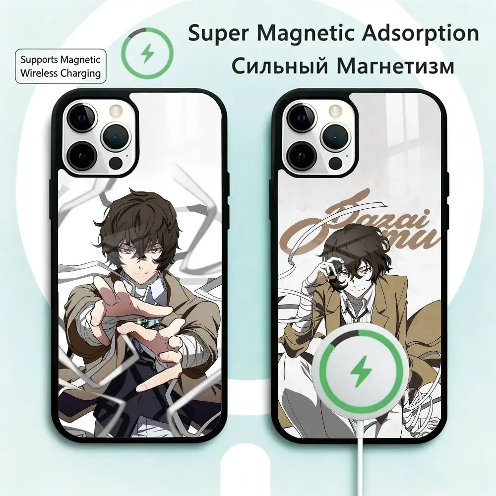 

Bungo Stray Dogs dazai osamu Phone Case For iPhone17,16,15,14,13,12,11 Plus,Pro Magnetic Supports Magnetic Wireless Charging