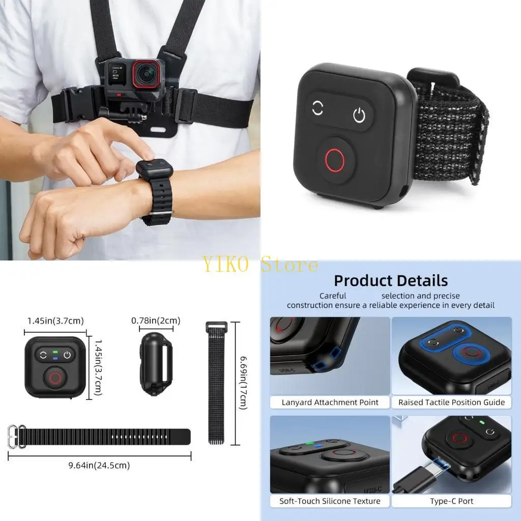 

K32C Toolless Mounting Bluetooth-compatible Remote Controller For Camera Rapid Setups