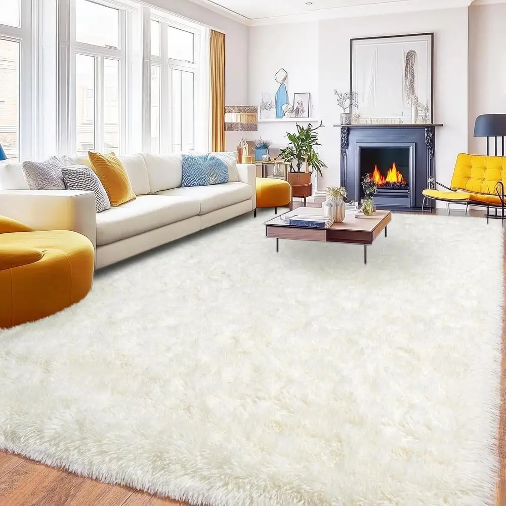 

Ultra Soft Plush Fuzzy Rugs, 6x9 Shaggy Area Rugs for Living Room, Bedroom, Kids Room, Nursery, Dorm, Home Decor Aesthetic