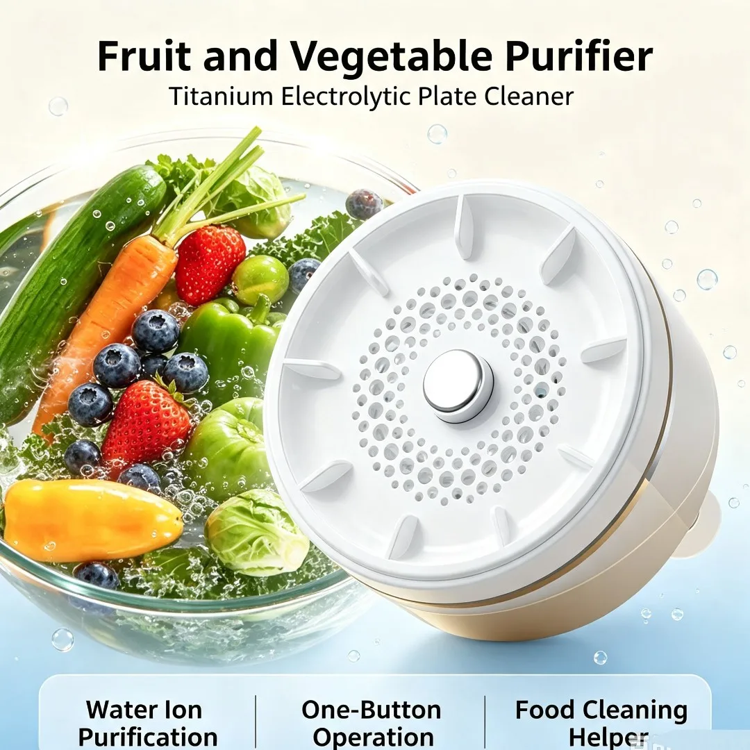 Ultrasonic Fruit Vegetable Cleaner Electric Machine Cleaning Washer Pesticide Residue Removal Purifier Sterilization Washing New