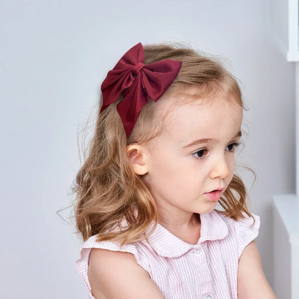 1 pinza para el pelo con lazo Floral de algodón para niños, pasador para el pelo con lazo estampado de moda para mujeres y niñas, accesorios para el