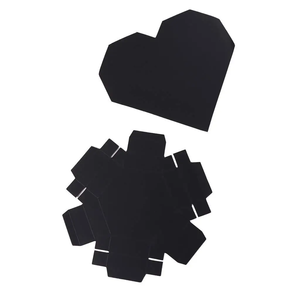 Scatola di carta per esplosione di cuore d'amore Scatola regalo per album fotografico pieghevole fatta a mano autoadesiva Memoria d'amore multistrato