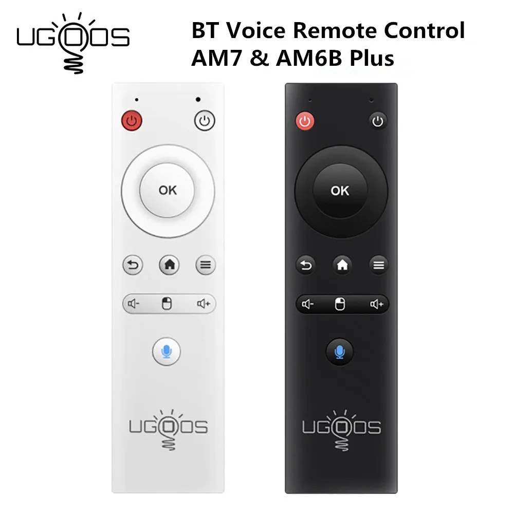 Original UGOOS Voice Remote Control BT Gyroscope Air Mouse For Ugoos AM7 AM6 AM6B PLUS X4 Cube X4Q PRO UT8 Android Smart TV Box