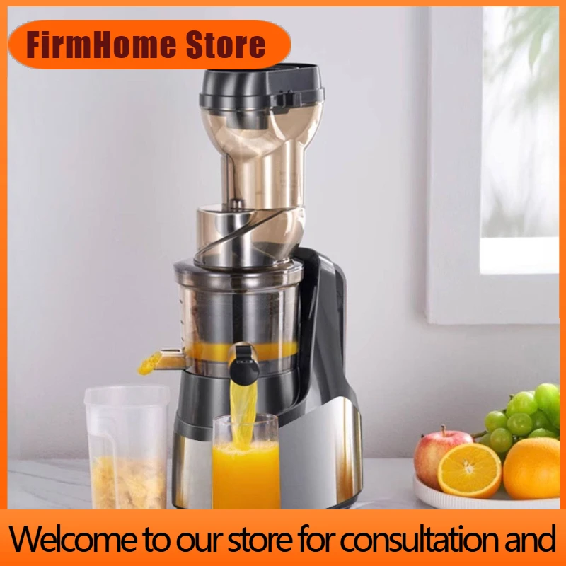 FirmHome StoreStainless Steel Juicer Juice & Pulp Separation Household Slow Juicer Small Commercial Fruit Extractor 400W