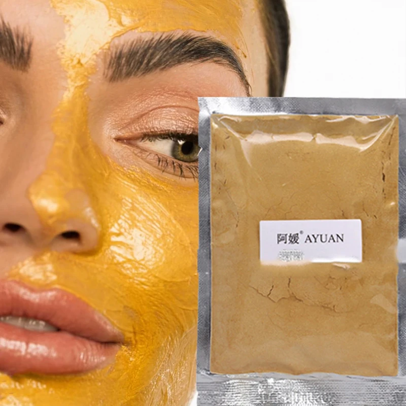 24K Gold Active Face Mask Powder Whitening Brightening DIY SPA Anti Aging Wrinkle Moisturizing Treatment Facial Masks Skin Care