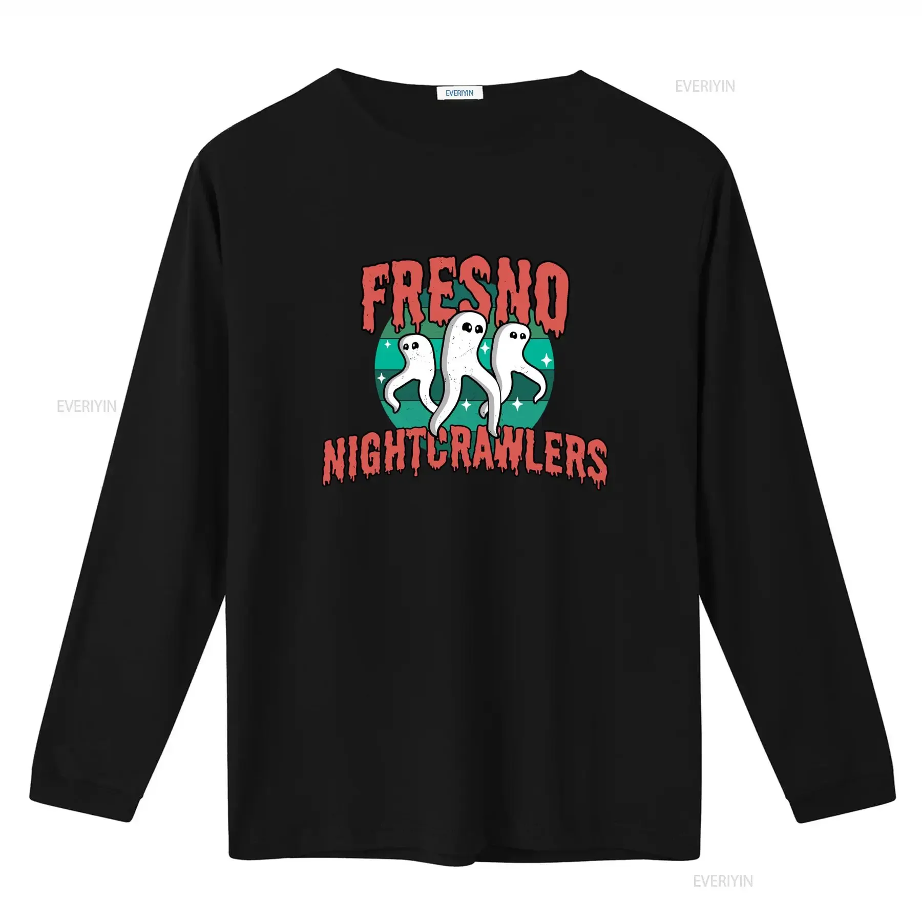 Fresno Nightcrawlers Cryptid T Shirt California Night Crawler Cryptozoology Cute Ghost Design Halloween Style vintage Washed