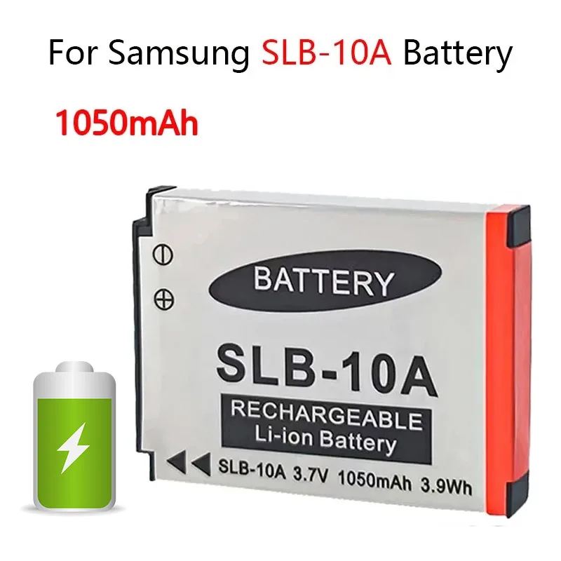 

New 1050mAH SLB-10A SLB10A SLB 10A Battery for Samsung PL50 PL60 PL65 P800 SL820 WB150F WB250F WB350F WB750 WB800F WB500 Camera