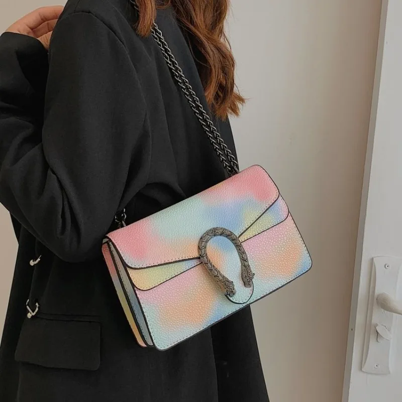 حقيبة يد نسائية عصرية إلى الأمام - حقيبة وسادة تحت الإبط على طراز المدرسة JK للطلاب في الحرم الجامعي، تصميم بسيط بعد إبداعي