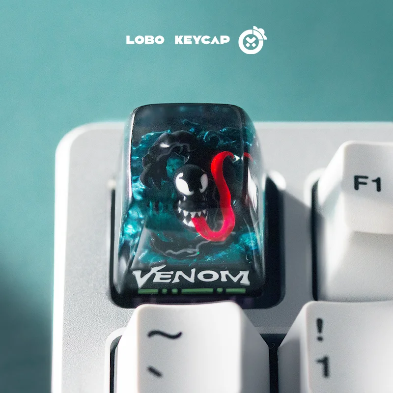 Resin Light Transmission Keycap Movie Single Character Animation Anime Keycap Esc Mechanical Keyboard Decor Gift Original
