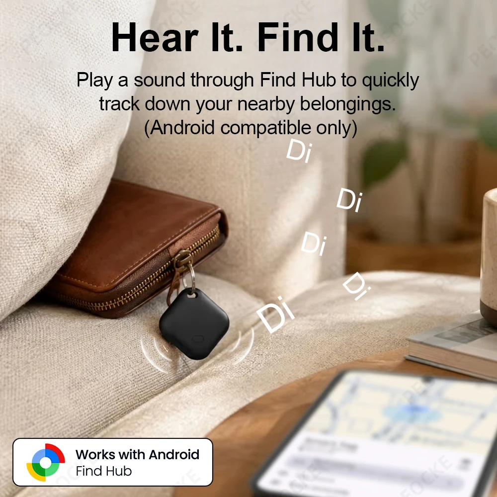 Android Smart Location Tag Anti-Lost Bluetooth Locator GPS Tracker Alternative to AirTag Item Finder Works with Google Find Hub - view 6