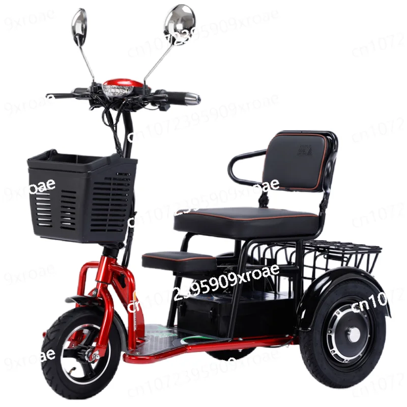 

Electric Tricycle For Senior Family Folding Electric Scooter With 3 Wheels For Adults With Child Seat 380W 48V 20AH Mini
