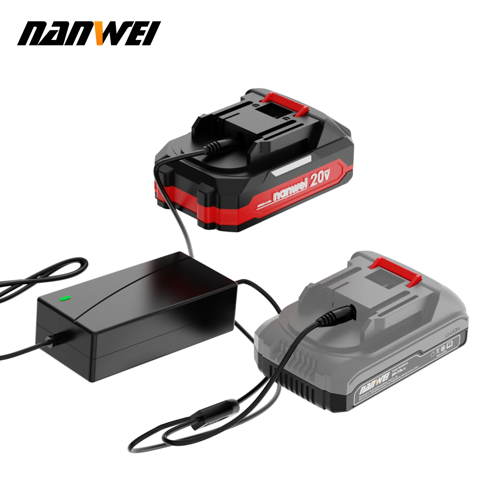 NANWEI-Chargeur de batterie pour perceuse électrique, tournevis, outils électriques