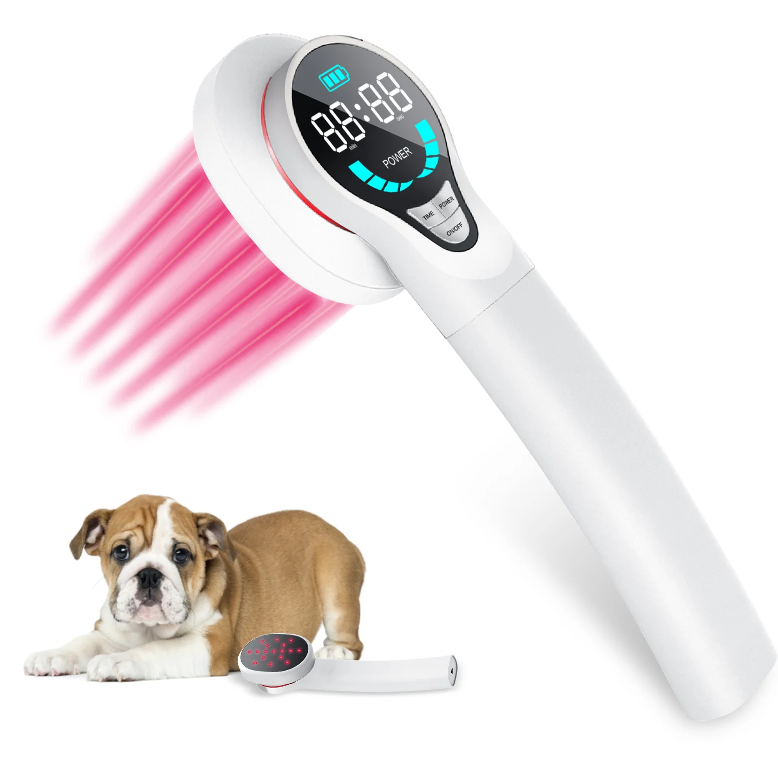 LASTEK Red Light Therapy for Dogs Handheld Cold Laser Therapy Vet Device Infrared Light Therapy for Pet Relief Pain