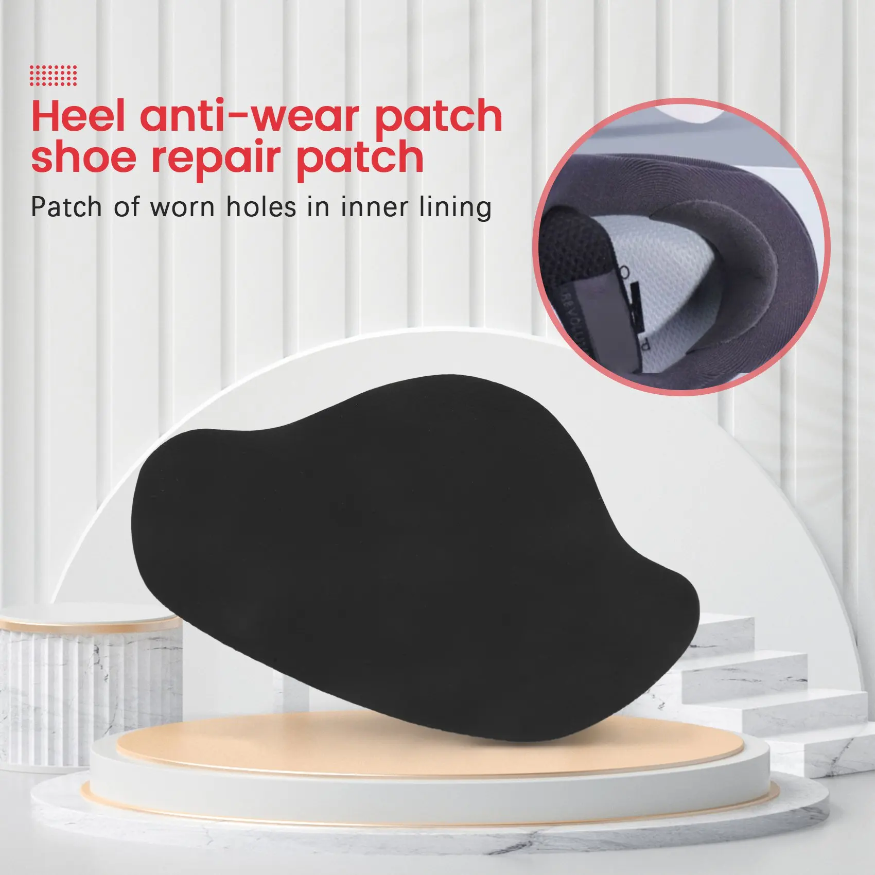 

CYGJ-Shoe Heel Repair Sneaker Hole Repair Sneaker Repair Patch Self-Adhesive Shoe Heel Patch Shoe Hole Prevention Patch