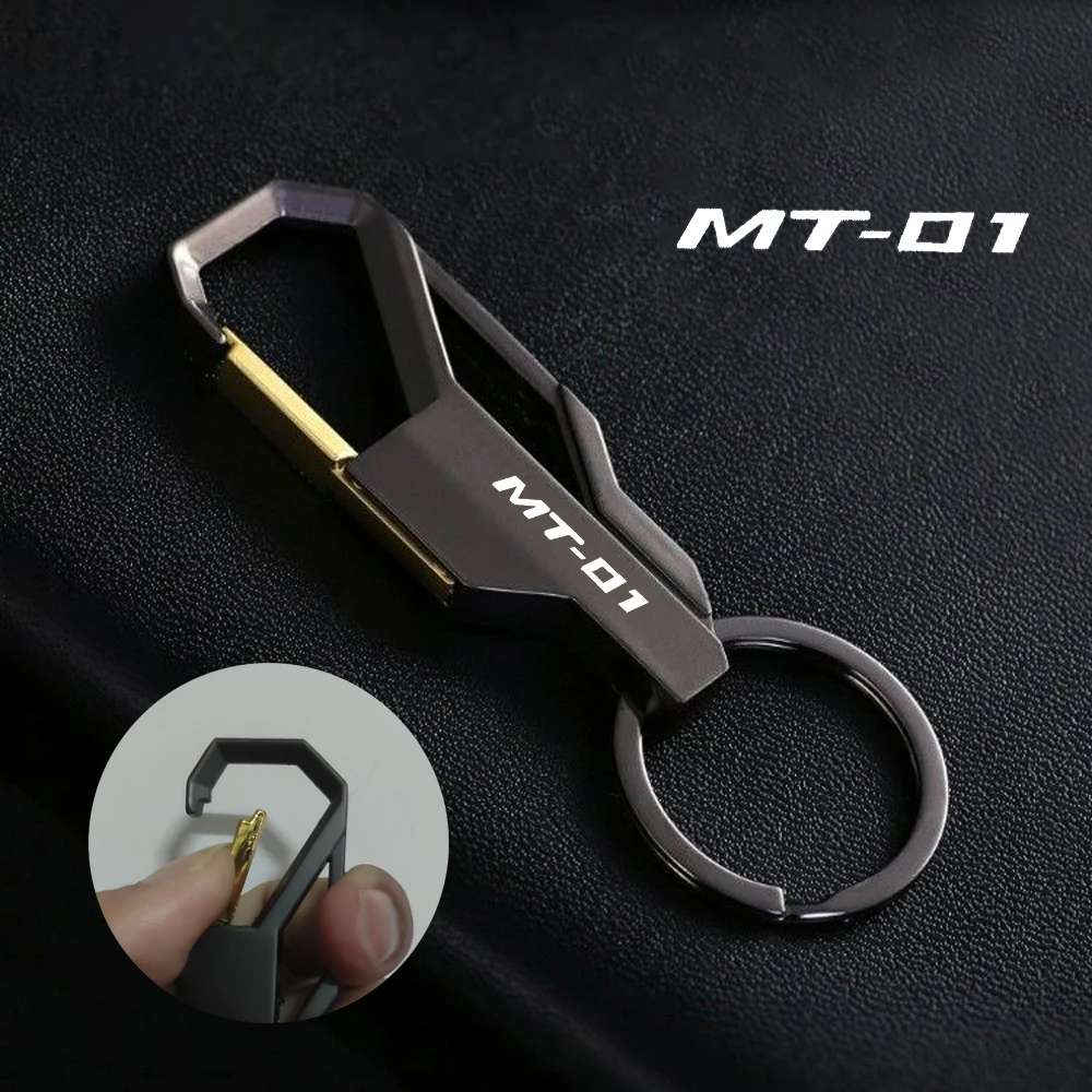 MT 01 Motorcycle Accessories Keychain Waist Hanging Key Ring Metal KeyChains FOR YAMAHA MT-01 MT01 2004-2009 2005 2006 2007 2008