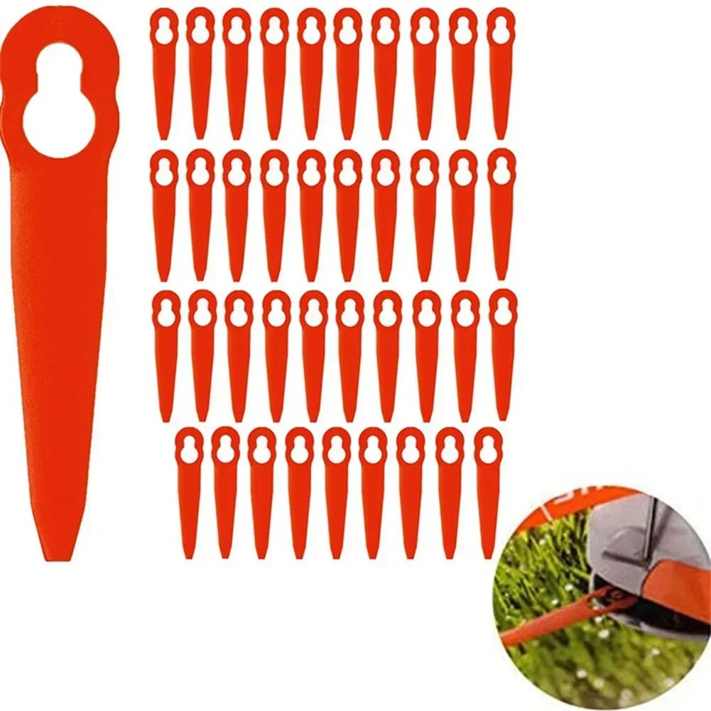 

40pcs Grass Trimmer Plastic Blade For STIHL PolyCut 2-2 Cordless Strimmer Replace Garden Supplies Household